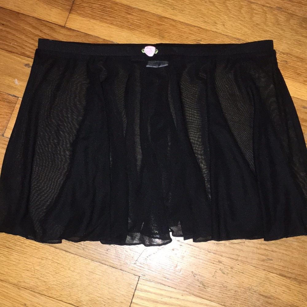 Black ballet practice skirt